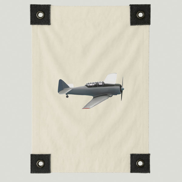 Lienzo Avión Gris