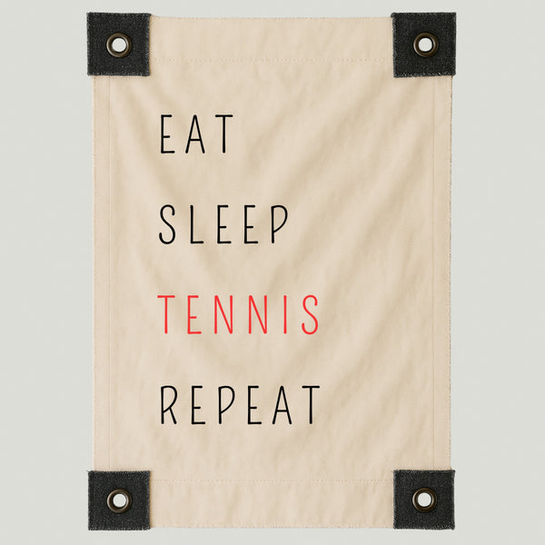 Lienzo Eat Sleep Tennis