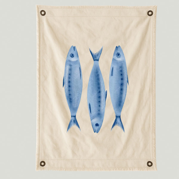 Lienzo Peces Azules