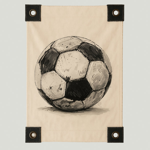 Lienzo Pelota de Fútbol