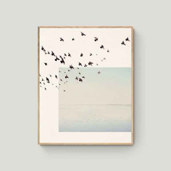 Canvas Bird Beach